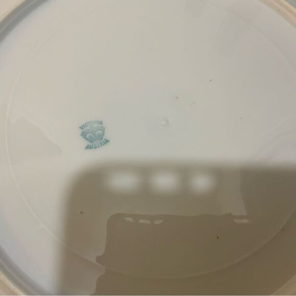 4 dinner plates floral by VICTORIA (AUSTRIA) 9 7/8” - Picture 5 of 6